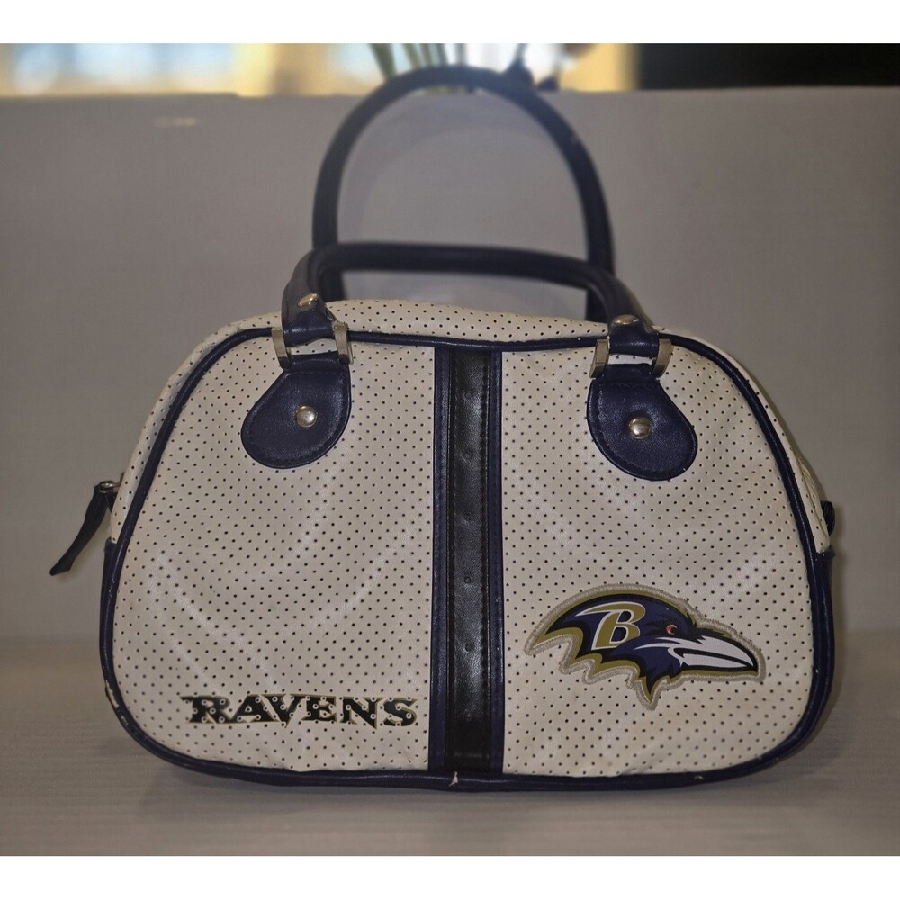 NFL Baltimore Ravens Bowler White/classic purse